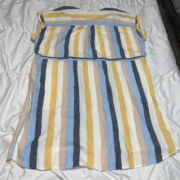 Time & Tru Striped Linen Blend Dress Plus Size xxxl 22 3XL - Picture 6 of 6